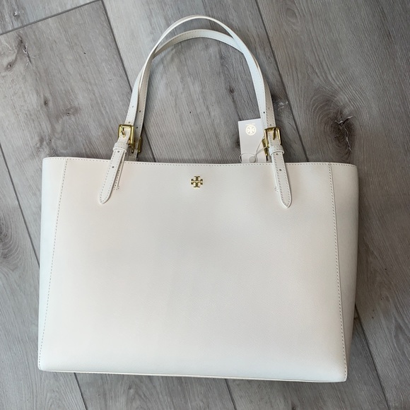 Tory Burch Large Emerson Buckle Leather Tote - Picture 2 of 8